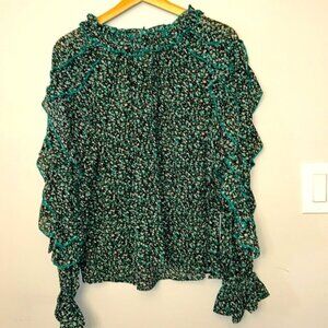 #11 - ANNA - FLORAL PRINTED CHIFFON BLOUSE